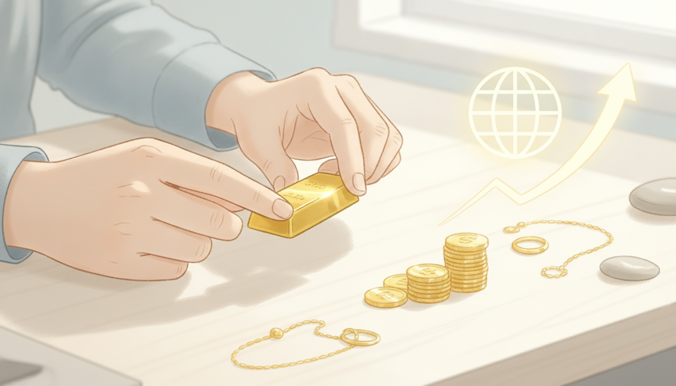【ゴールド】なにで金に投資する？